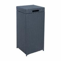Miskaste WICKER 36x36xH80cm, melns 35125