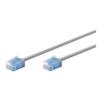 Kabelis Goobay 74219 Ultra-Flexible CAT 6A Patch Slim, U/UTP, 0,15m,Grey