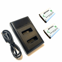 2x Sony akumuliatorius NP-BX1 1600 mAh+ dvigubas pakrovėjas