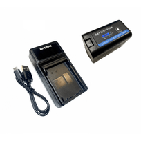Sony NP-F970 PRO akumuliatorius su indikatoriumi 7200 mAh + greitasis LED pakrovėjas