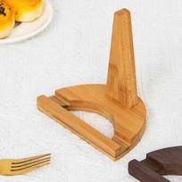 Stovas lėkštėms, medinis laikiklis dekoratyvių indų eksponavimui Wood Color