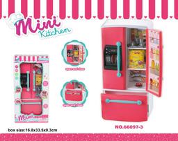 Žaislinis šaldytuvas su priedais "Mini Kitchen"