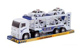 Inercinis policijos autovežis su 4 automobiliais