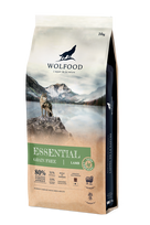 WOLFOOD ESSENTIAL GRAIN FREE LAMB, be grūdų su ėriena visiems suaugusiems šunims, 14kg