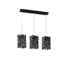 ONLI - Pakabinamas sietynas FORESTA 3xE27/15W/230V juoda