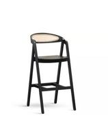 ALDO CANE BLACK WOODEN (71cm) ąžuolinė baro kėdė