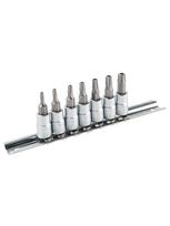 Torx Antgalių Rinkinys TOPEX 39D378 (7 vnt., T10-T40, 1/4"
