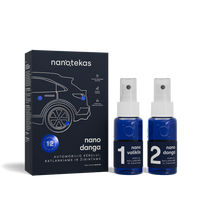 NANO DANGA Automobilio kėbului, ratlankiams ir žibintams, 2×60 ml
