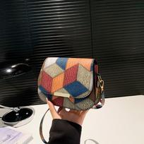 New Fashion Women Crossbody Shoulder Bag High Quality Handbag Women's Bag Luxury Design Printed Shell Bag Female Messenger Bag 19x6.5x14cm mėlyna