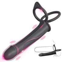 SuperLove Perfect Double Fucker Dual Motor Vibrations Black