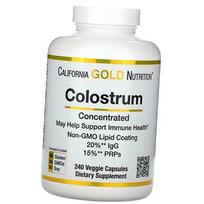 Pienas koncentruotas, Colostrum Concentrated, California Gold Nutrition 240 kaps. (72427002) 240vcaps