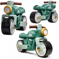FALK PREMIER retro balansinis motociklas su tyliais ratais vaikams nuo 12 mėn., žalias