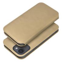 Telefono dėklas Dual Pocket Book Xiaomi Redmi Note 13 Pro 4G Auksinis