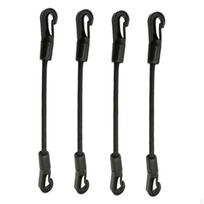4 Bungee Cords with Hooks, Heavy Duty Double-Head for Kayaking, Camping, And Luggage Length 20cm