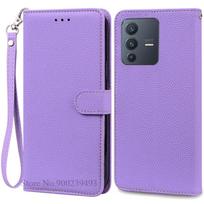 Dėl Vivo V23 dėklo Vivo V23 5G piniginės odinis atverčiamas dėklas Dėl Vivo V2130 dangtelis Telefono dėklas Dėl Vivo V23 V 23 2130 Bamperis Coque Funda For Vivo V23 5G