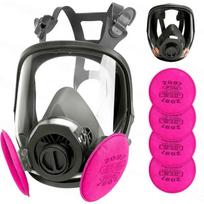 6800 Pilno veido respiratorius su 4x filtrais, Universalus 40 mm pritaikymas 2097/6001/P-A-1, Apsauga nuo rasojimo cheminėms medžiagoms ir dulkėms
