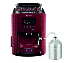 Krups - Automatinis kavos aparatas su pieno indu ESSENTIAL 1450W/230V raudona