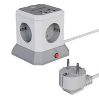 BlitzWolf BW-EC1 ilgintuvas, 4 AC lizdai, 2 USB-A ir 2 USB-C