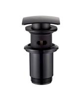 Spartusis dugno vožtuvas Invena, click clack funkcija, 6.8 cm, juoda
