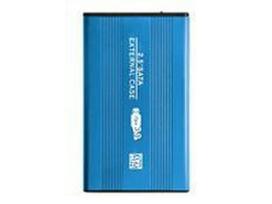 QOLTEC External Hard Drive Case HDD/SSD 2.5inch SATA3 USB 3.0 Blue
