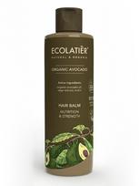 ECOLATIER Maitinamasis ir stiprinamasis plaukų balzamas su avokadų aliejumi, 250 ml