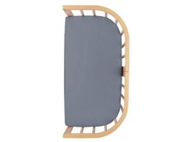 Waldin SIDEBED lovytės 7in1 medvilninė paklodė Graphite