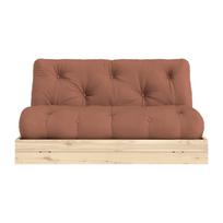 Raudonos plytų spalvos/terakotos spalvos sulankstoma sofa 145 cm Flip – Karup Design