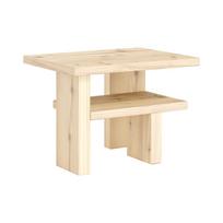 Iš pušies masyvo šoninis stalas 34x45 cm Japan – Karup Design