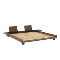 Rudos spalvos iš pušies masyvo dvigulė lova su lovos grotelėmis 180x200 cm Social – Karup Design