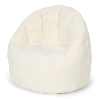 Little Dutch vaikiškas fotelis „Teddy Soft White“
