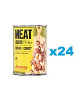 JOSERA Meatlovers Menu Vištiena su morkomis 400 g x 24