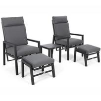 Lauko poilsio kėdės MORTON GREY/ GREY