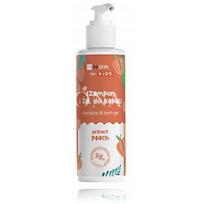 HiSkin Kids Shampoo & Bath Gel Peach šampūnas ir dušo gelis vaikams - 280 ml.
