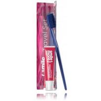 HiSkin Smile Travel Set Watermelon rinkinys (30 ml. dantų pasta + 1 vnt. šepetėlis) - Rinkinys