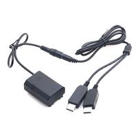 Caruba Sony NP FZ100 full decoding Dummy battery + 5V 2A dual USB cable