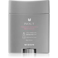 Mizon Inout Smooth Mineral Sun Stick mineralinis apsauginis kremas veidui ir jautrioms sritims pieštukinė priemonė SPF 50+ 26 g