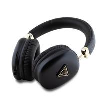 Guess PU Leather 4G Triangle Logo belaidės ausinės juodos spalvos