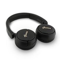 Guess Script Metal Logo belaidės ausinės juodos spalvos