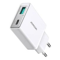 Joyroom mains charger JR-TCF14 A+C Super Slim 20W baltos spalvos