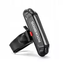 Rockbros A54BK Rear Bike Light + Micro USB – USB-A Cable – juodos spalvos