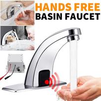 Alloy Automatic Infrared Sensor Sink Basin Faucet Hands Auto Mixer Tap Sensor Faucets Inductive Water Tap Bathroom Deck Mounted