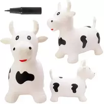 WOOPIE guminis šokdynė karvė + pompa