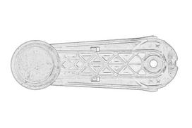 Stiklo keltuvo rankena OE VW 8Z0 837 581B4PK