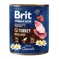 Brit Premium by Nature TURKEY mėsos paštetas su kalakutiena ir kepenimis šunims, 800 g