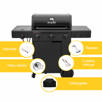 Dujinio grilio Char-Broil Essential 3G rinkinys