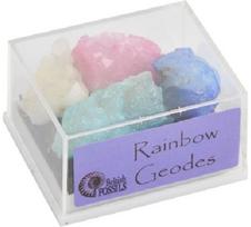Mineralų dėžutė KEYCRAFT Rainbow Geode Mineral Collection, įv. rūšys