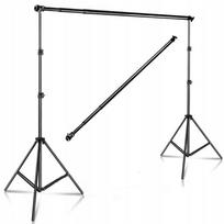 Stiprus stovas fonui su teleskopine sija 280x300 cm – profesionalus aliuminis GearPro komplektas fotografijai ir filmavimui
