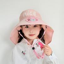 Children's Hat with Fan Shawl Hat Summer Boy Girl Baby Cartoon Sun Protection Hat Outdoor Sun Hat 3-12 years old