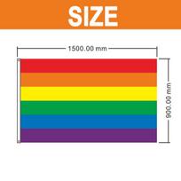 Vėliavos, Rainbow Pride vėliava – tvirtas poliesteris, 3x5 pėdų, skirtas LGBTQ renginiams,