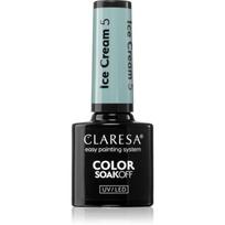 Claresa SoakOff UV/LED Color Ice Cream gelinis nagų lakas atspalvis 5 5 g